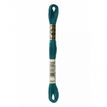 Madeja hilo mouliné de DMC color 3847 - Verde Chino