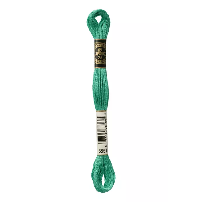 Madeja hilo mouliné de DMC color 3851 - Destello Esmeralda