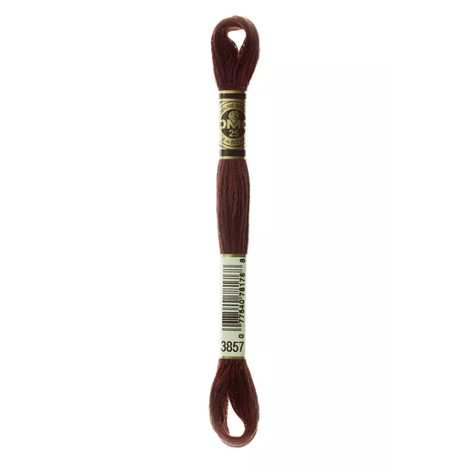 Madeja hilo mouliné de DMC color 3857 - Cobre rojo