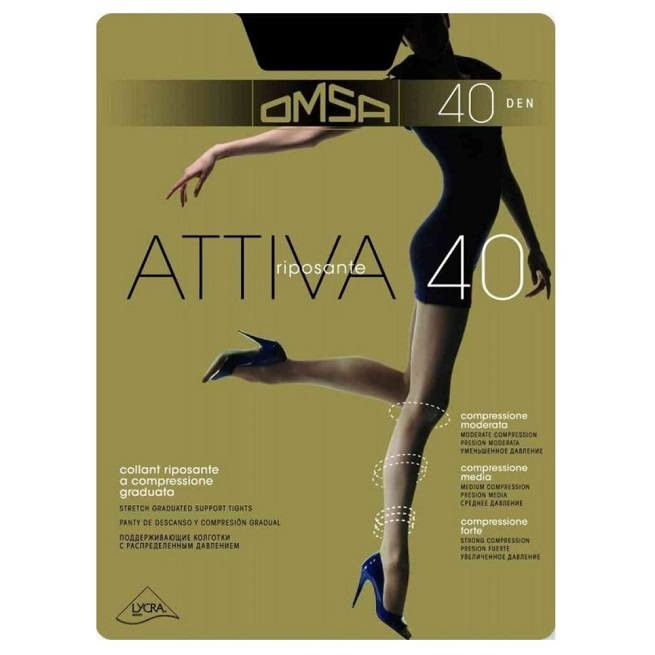 Media tipo Panty Attiva 40 de Omsa