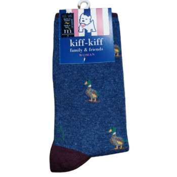 Calcetín Kiff Kiff jeans estampado pato mujer