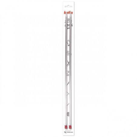 Agujas de aluminio 40cm de Katia.
