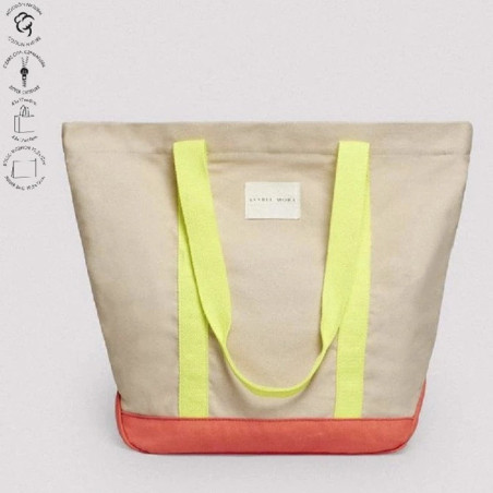 Bolso loneta arena mujer Ysabel Mora