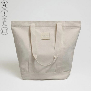 Bolso loneta marfil mujer Ysabel Mora