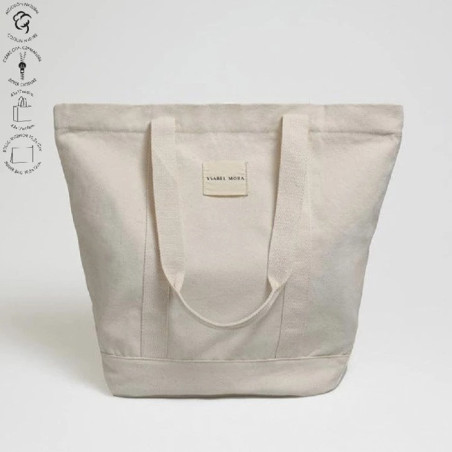 Bolso loneta marfil mujer Ysabel Mora
