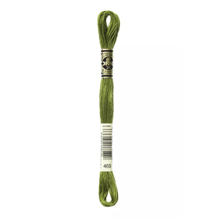 Madeja hilo mouliné de DMC color 469 - Verde Musgo Dorado