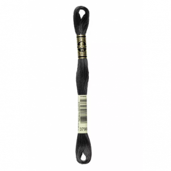 Madeja hilo mouliné de DMC color 3799 - Antracita