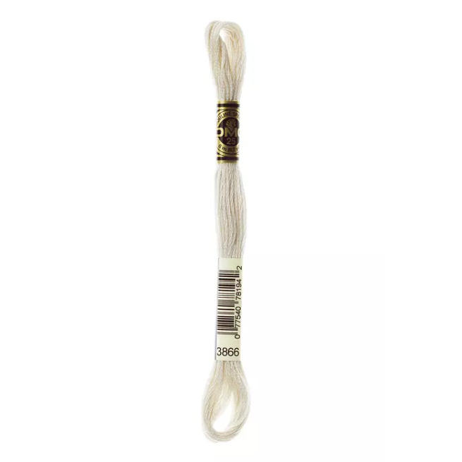 Madeja hilo mouliné de DMC color 3866 - Ajo Blanco