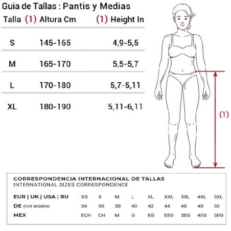 Panty 15 DENIER talla plus tallaje