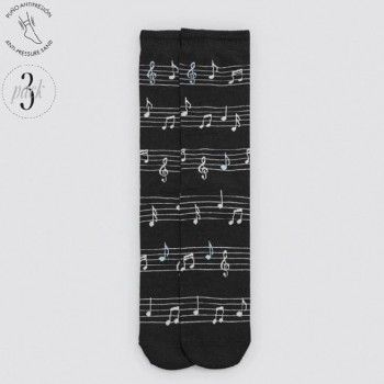 Calcetín hombre partitura
