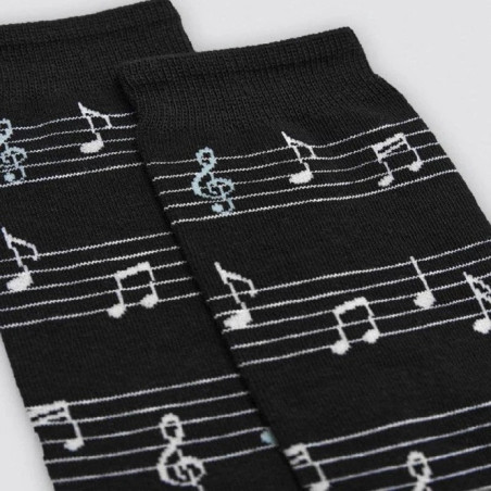 Detalle calcetín hombre partitura