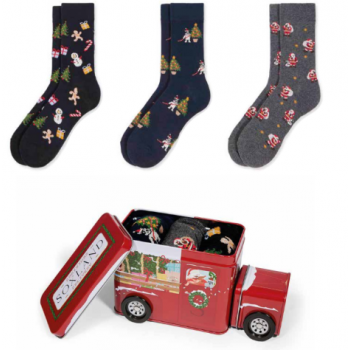 Caja calcetines Autobús Navideño