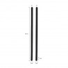 Asas para bolso de piel sintética 60 cm negro