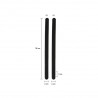 Asas para bolso de piel sintética 35 cm negro